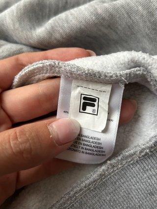 Sudadera Fila Gris con Logo