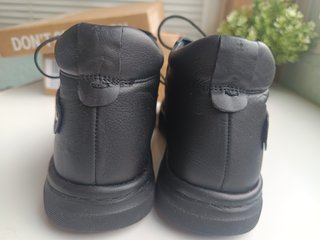 Botines de Piel Negros con Cordones