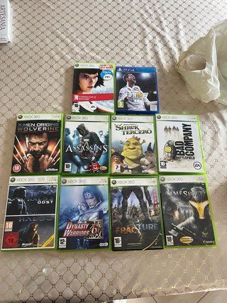 Lote de 10 Videojuegos Xbox 360 y PS4