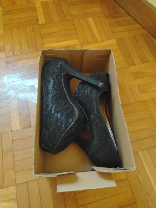 Zapatos de Tacón Negros Talla 37