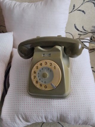 Telefono vintage beige/verde
