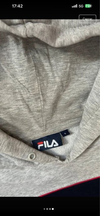Sudadera Fila Unisex Gris y Azul