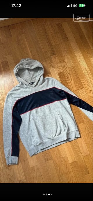 Sudadera Fila Unisex Gris y Azul