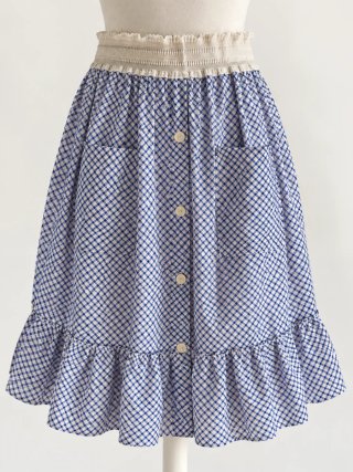 Falda Vintage de Cuadros Vichy