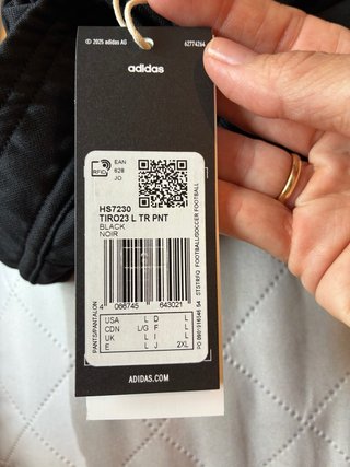Pantalón de entrenamiento adidas negro