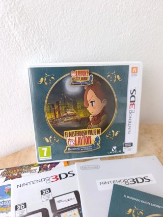 Español El Misterioso Viaje de Layton Nintendo 3DS