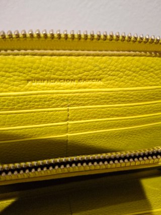 Monedero Purificación García Azul y Amarillo