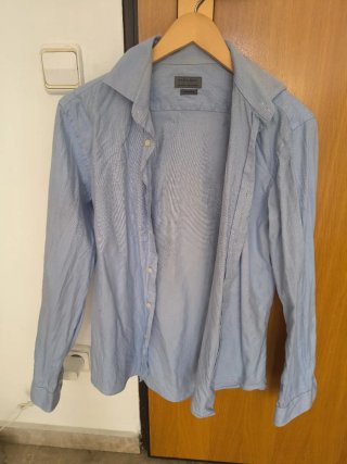 Camisa Armani, Massimo Dutti cuadros azul y blanc