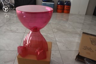 Mesita auxiliar osito rosa
