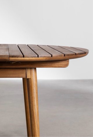 Mesa Redonda de Madera Sklum