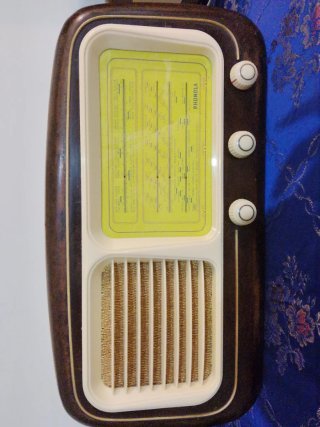 Radio Vintage Beige/Marrone