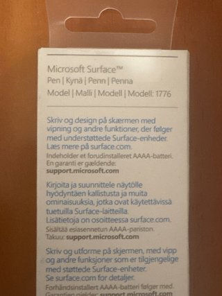 Lápiz Microsoft Surface Pen