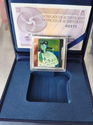 2 Monedas 1 onza plata pura Picasso. Proof