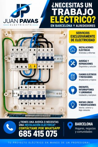 Electricista disponible en Barselona