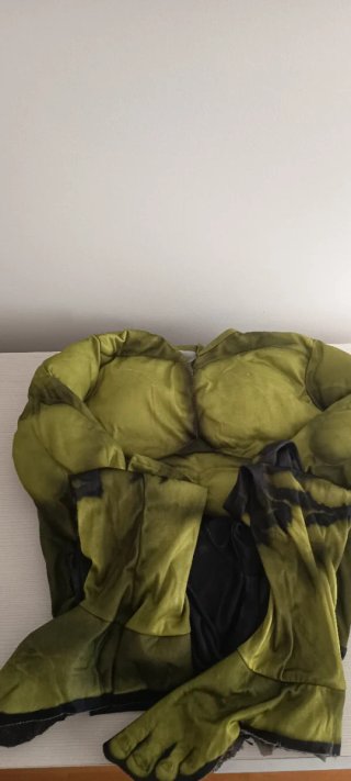 Disfraz de Hulk para niño, talla 7-8 años