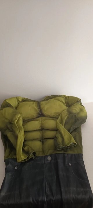 Disfraz de Hulk para niño, talla 7-8 años