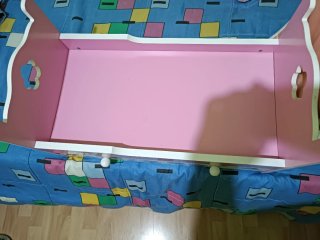 Cuna para muñecas rosa
