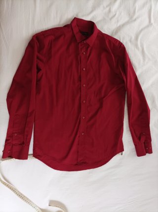 Camisa Manga Larga Roja Lefties Talla 42