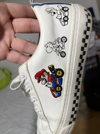 Zapatillas Blancas Niño Mario Kart numero 36