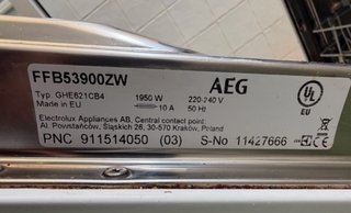 Lavastoviglie AEG Favorit FFB53900ZW