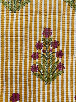Funda acolchada portátil estampado indio