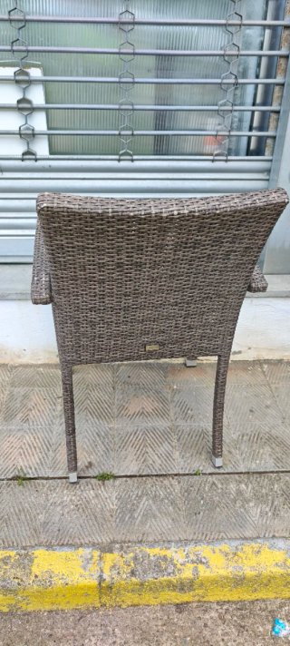 Conjunto 6 sillas jardín ratán