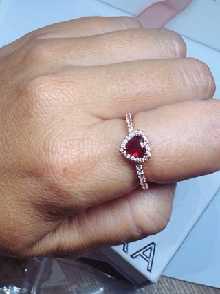 Conjunto Pandora Corazón Rojo