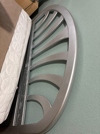 Cabecero de cama plateado. Solo recogida, no envio