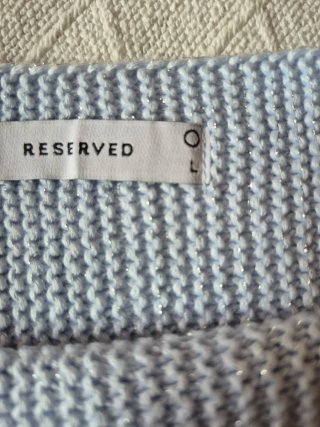 Jersey punto azul claro Reserved Talla L