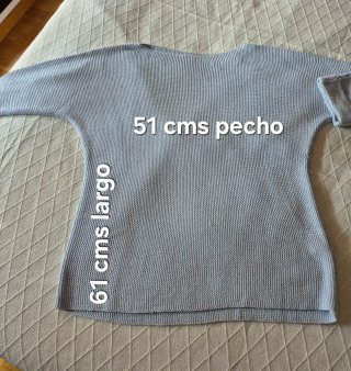 Jersey punto azul claro Reserved Talla L