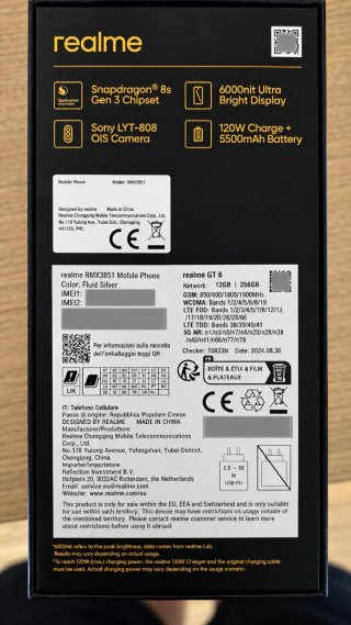 Realme GT 6 12GB/256GB Plata