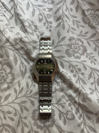 Reloj Orient Plata y Verde