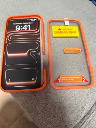 Funda iPhone 17 Pro Max .360....Naranja Nueva .