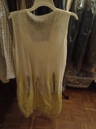 Vestito estivo in lino e pizzo