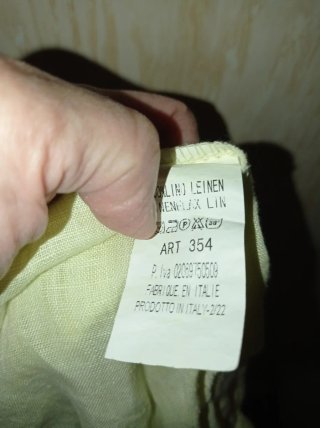 Vestito estivo in lino e pizzo