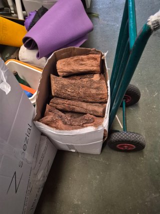 5 Cajas Leña Chimenea