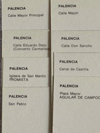 PALENCIA 8 POSTALES ANTIGUAS REPRODUCCIÓN III