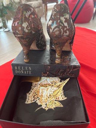 Zapatos-joya Belén Doñate. Tacón de 7cms.