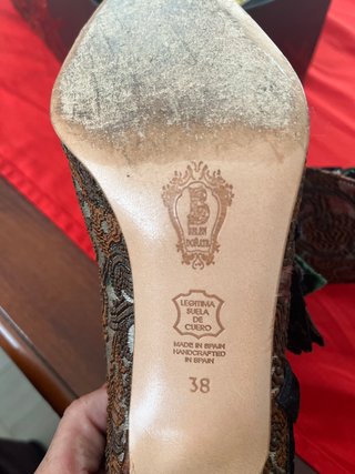 Zapatos-joya Belén Doñate. Tacón de 7cms.