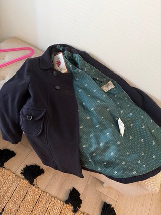 Abrigo infantil azul marino