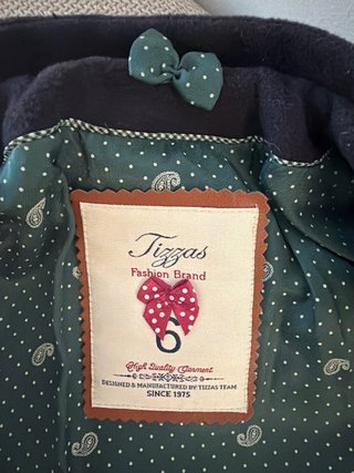 Abrigo infantil azul marino