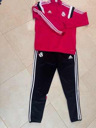 Chándal Real Madrid Adidas Rosa y Negro