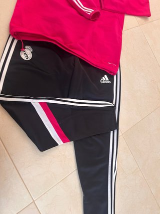 Chándal Real Madrid Adidas Rosa y Negro