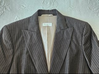 Blazer Mujer Massimo Dutti 80% lana y Mohair T44