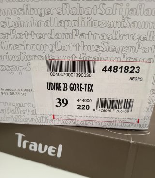 Zapatos Chiruca Travel Gore-Tex T- 39 Negro.