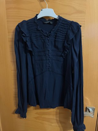 Blusa Azul Stradivarius Talla S