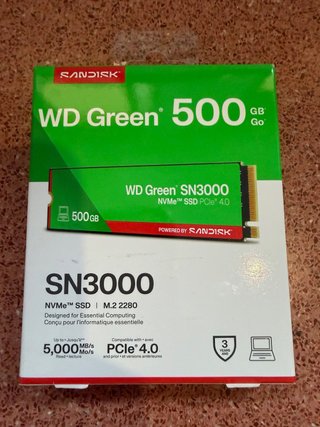 SSD Western Digital WD Green SN3000 500GB