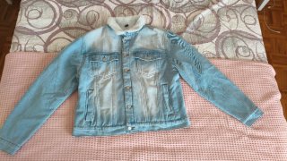 Cazadora vaquera con cuello de borreguito NUEVA