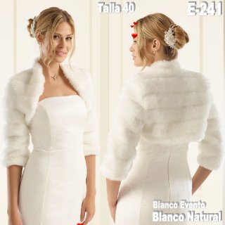 Bolero Novia Piel Sintética Talla 40