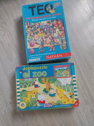 2 Puzzles Infantiles: Teo y El Zoo